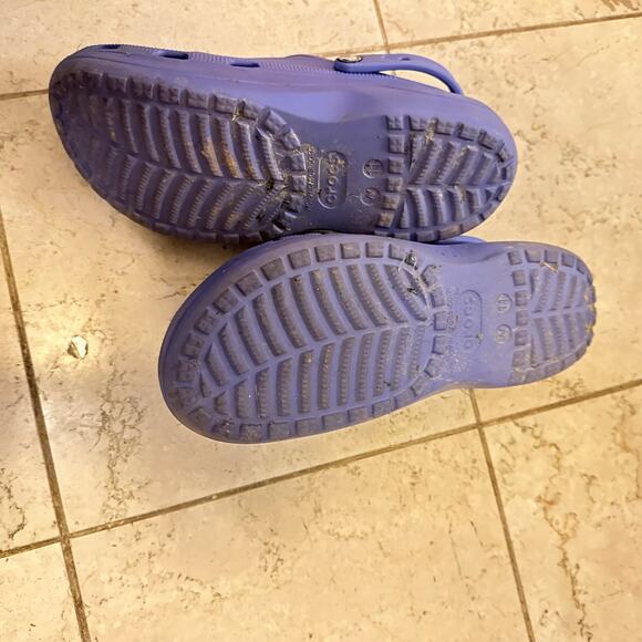 Crocs Sz 11 Baya Platform Clogs Purple Slip On Sandals Waterproof Casual Shoes - Picture 4 of 11